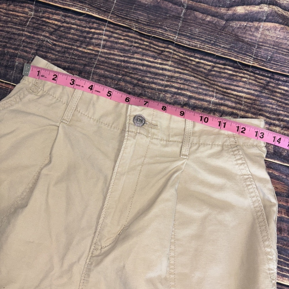 Levi's Pleated Balloon Leg Utility Pants Womens Size 25 Tan Tapered High Waisted - Picture 4 of 8
